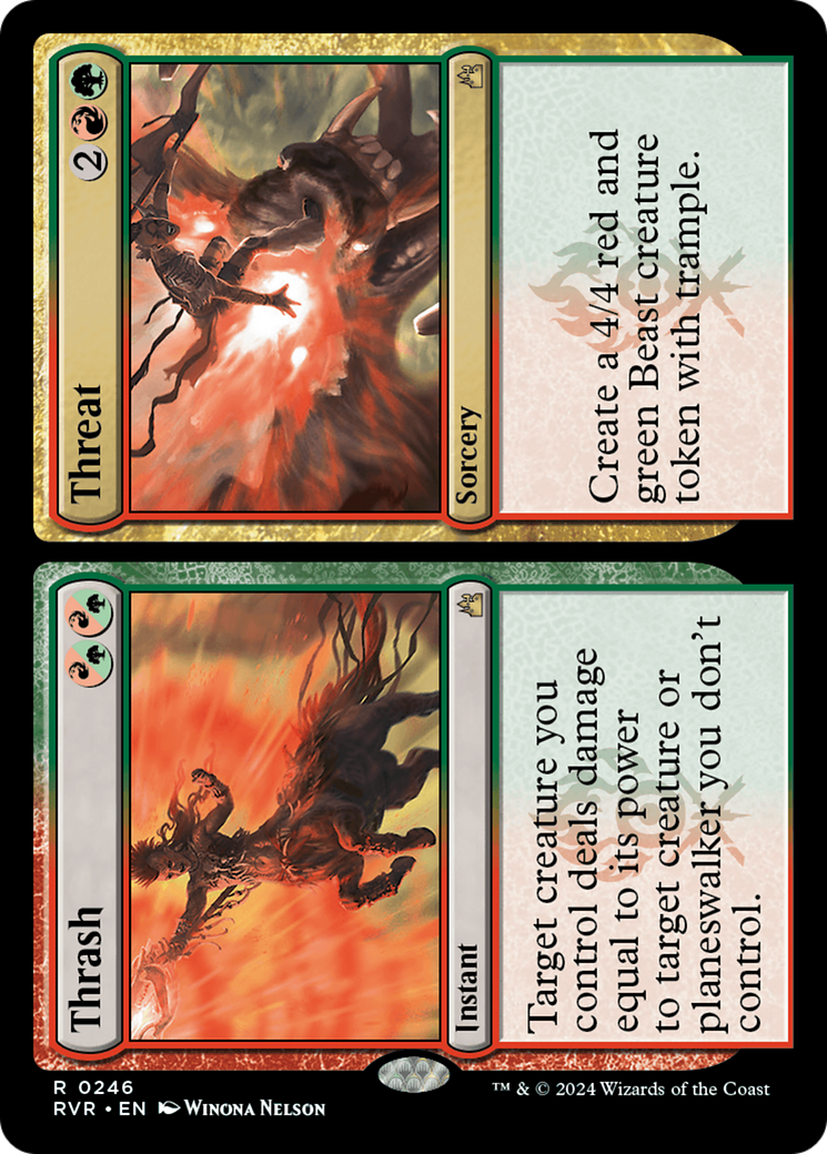 Thrash // Threat (RVR-246) (Foil)
