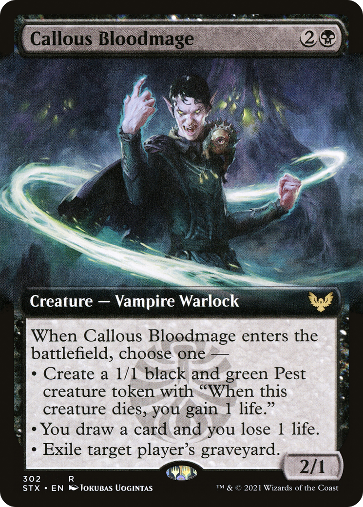 Callous Bloodmage (STX-302) (Extended Art) (Foil)
