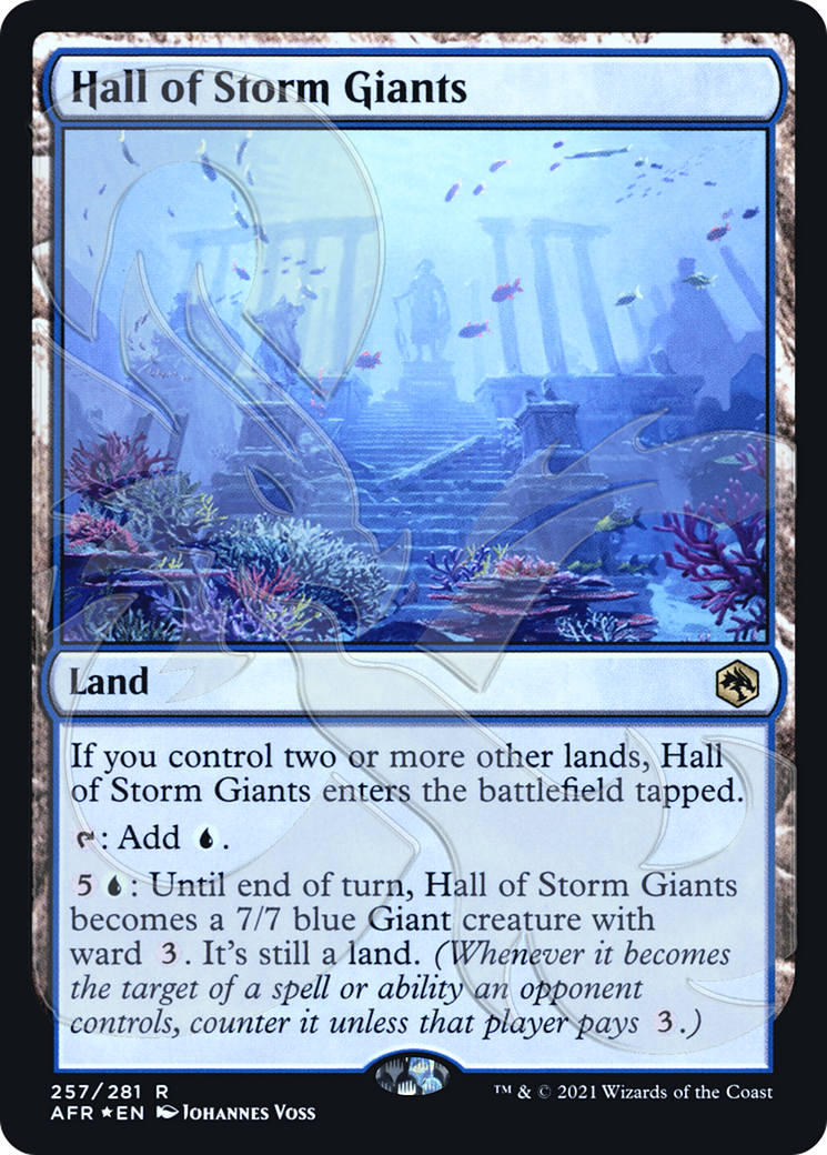 Hall of Storm Giants (Ampersand Stamped) (AFR&-257A) (Foil)