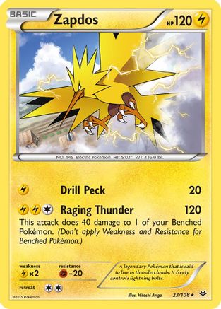 Zapdos (ROS-023) (Reverse Holofoil)