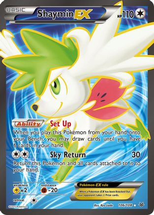 Shaymin EX (106 Full Art) (ROS-106) (Holofoil)