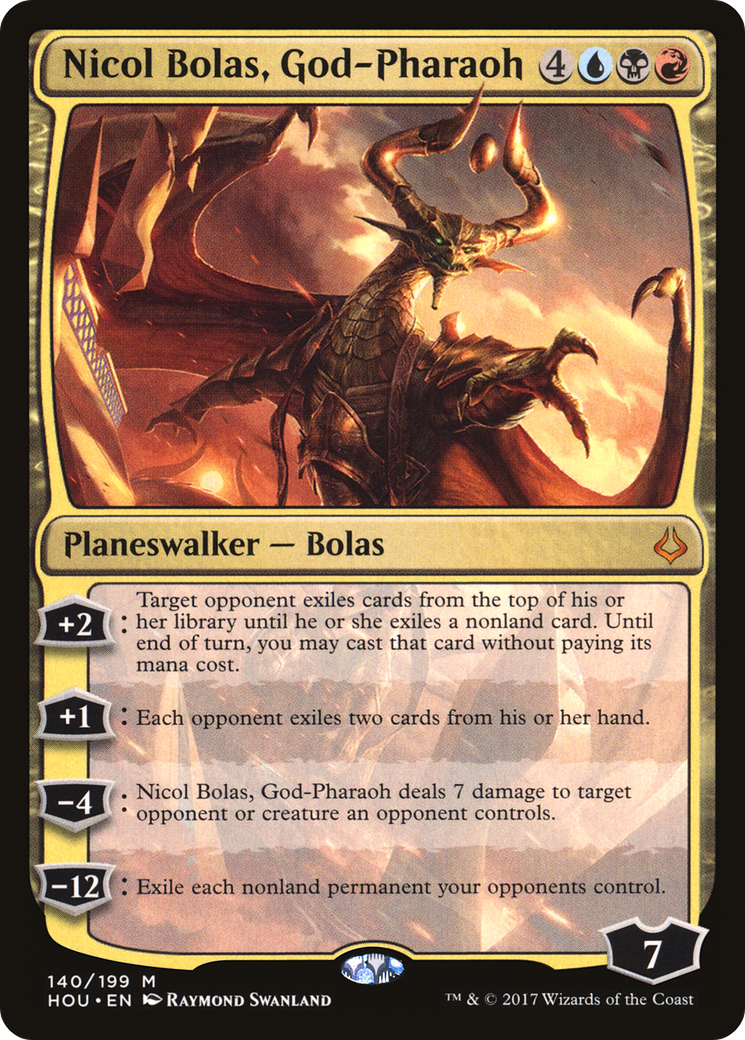 Nicol Bolas, God-Pharaoh (HOU-140) (Foil)