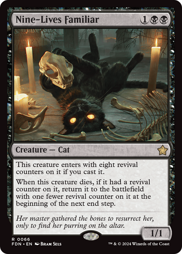 Nine-Lives Familiar (FDN-066) (Foil)