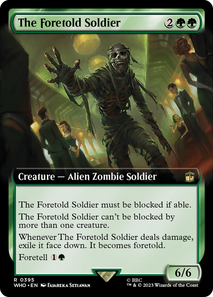 The Foretold Soldier (WHO-395) (Extended Art) (Foil)