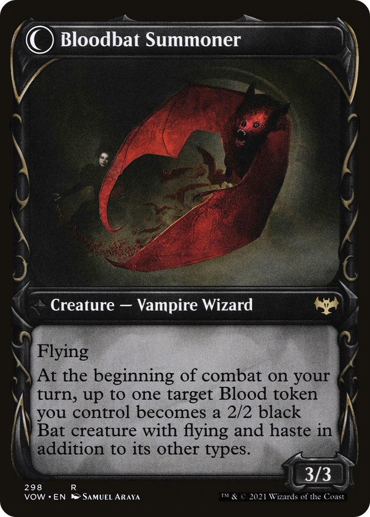 Voldaren Bloodcaster // Bloodbat Summoner (VOW-298) (Showcase)