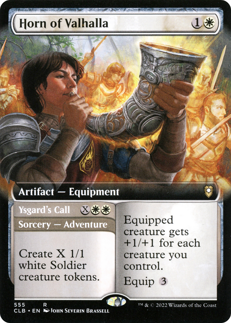 Horn of Valhalla // Ysgard's Call (CLB-555) (Extended Art) (Foil)