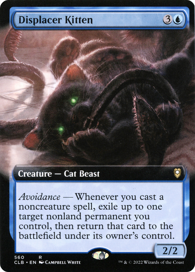 Displacer Kitten (CLB-560) (Extended Art) (Foil)