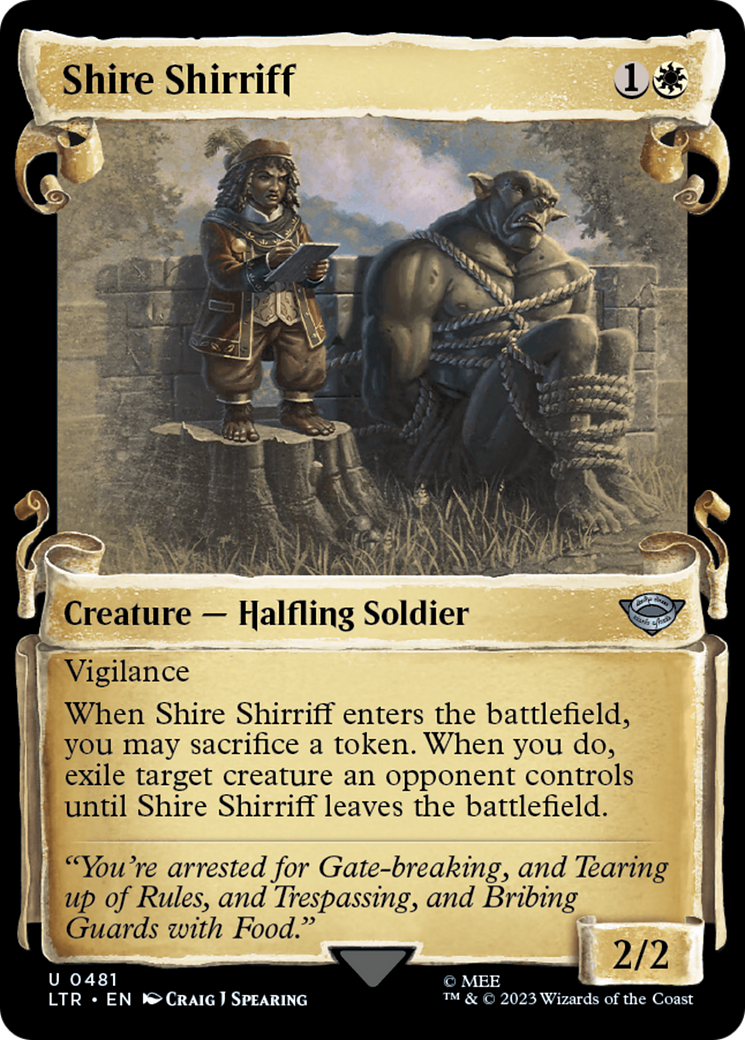 Shire Shirriff (LTR-481) (Showcase) (Scroll)