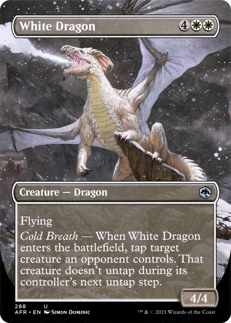 White Dragon (AFR-288) (Borderless) (Foil)