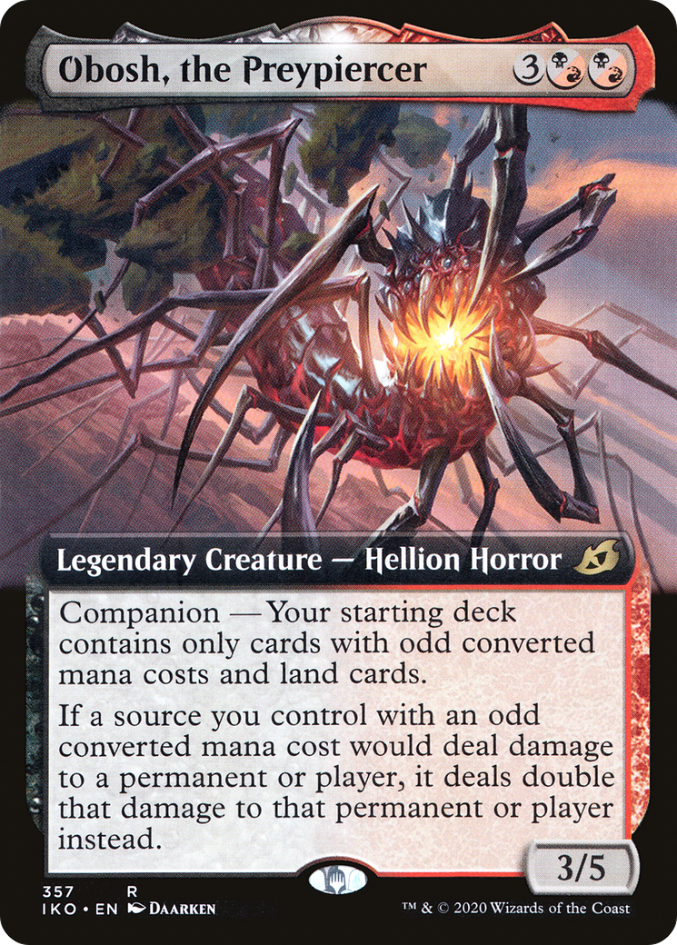 Obosh, the Preypiercer (IKO-357) (Extended Art) (Foil)
