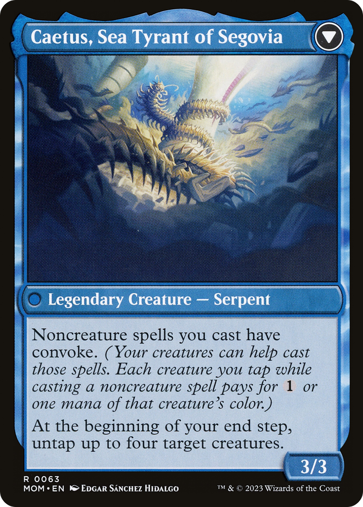 Invasion of Segovia // Caetus, Sea Tyrant of Segovia (MOM-063)
