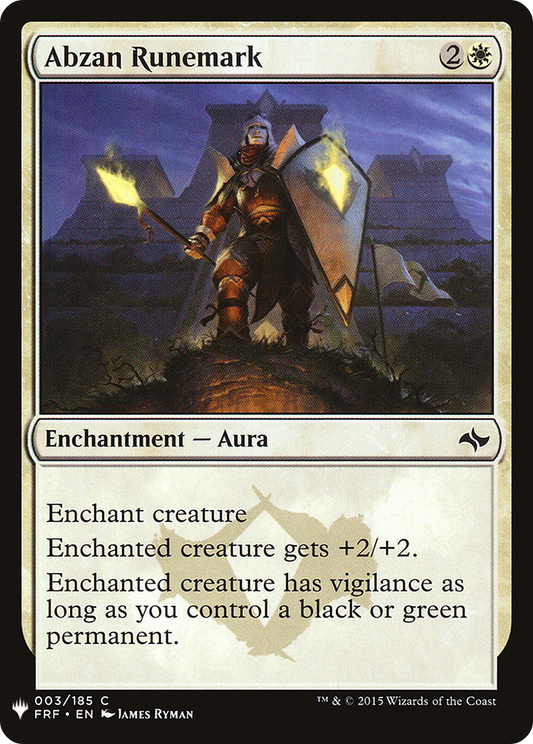 Abzan Runemark (LIST-FRF-3)