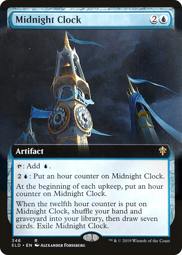 Midnight Clock (ELD-346) (Extended Art) (Foil)