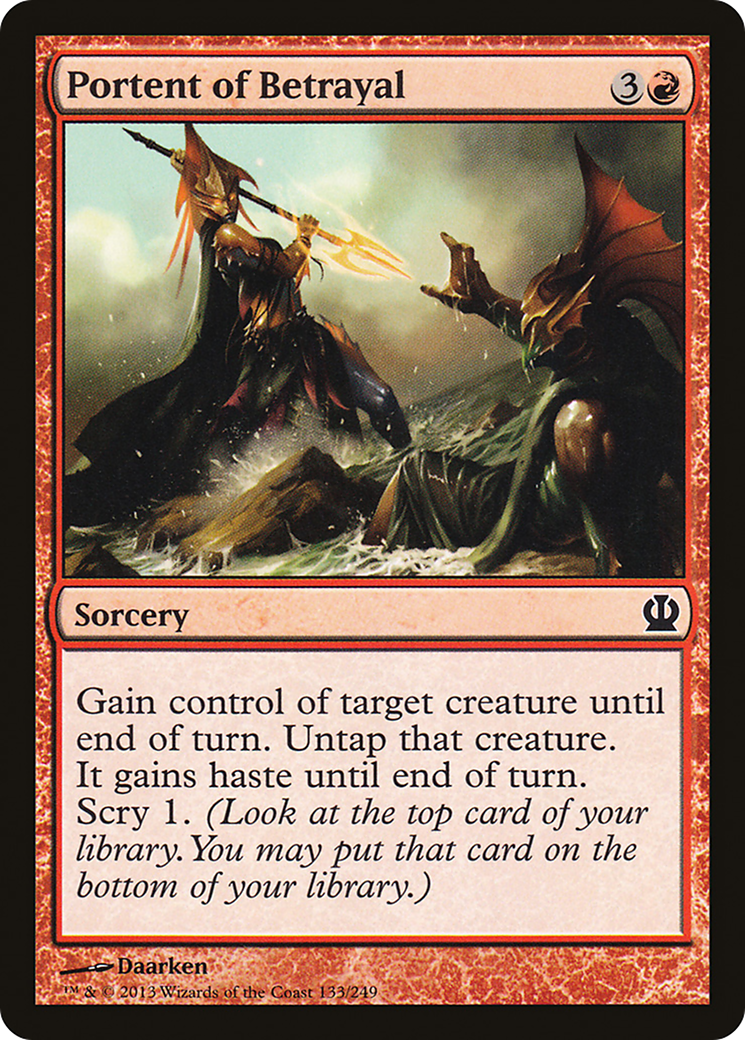 Portent of Betrayal (THS-133) (Foil)