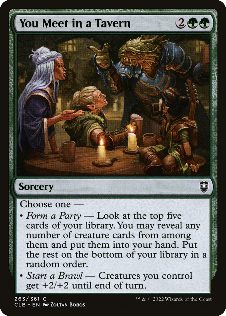 You Meet in a Tavern (CLB-263) (Foil)