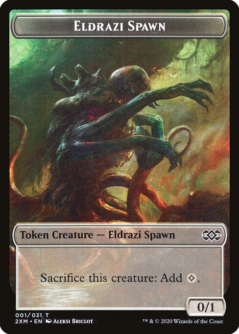 Eldrazi Spawn // Plant Double-Sided Token (2XM-1 // 16) (Foil)