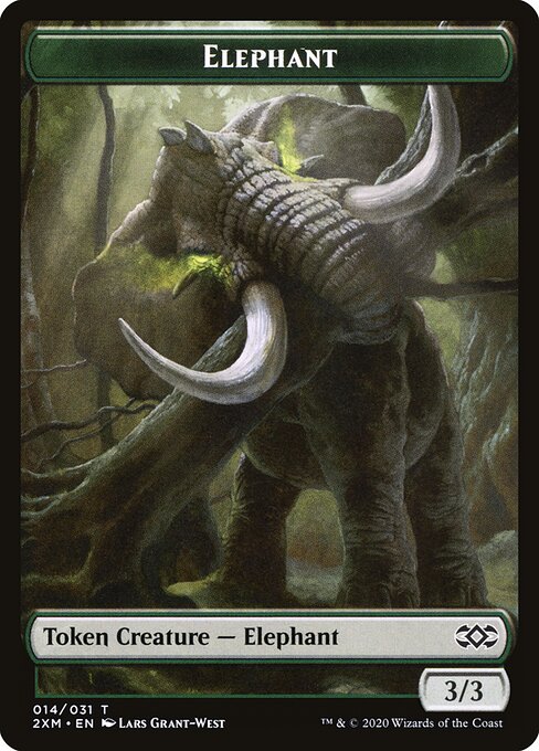 Elephant // Tuktuk the Returned Double-Sided Token (2XM-14 // 28) (Foil)