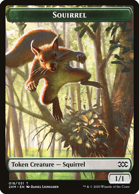 Demon // Squirrel Double-Sided Token (2XM-9 // 18) (Foil)