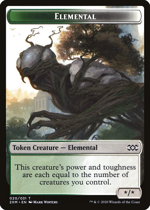 Elemental // Shapeshifter Double-Sided Token (2XM-20 // 2) (Foil)