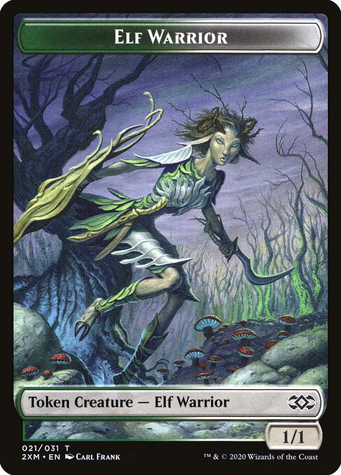 Copy // Elf Warrior Double-Sided Token (2XM-31 // 21) (Foil)