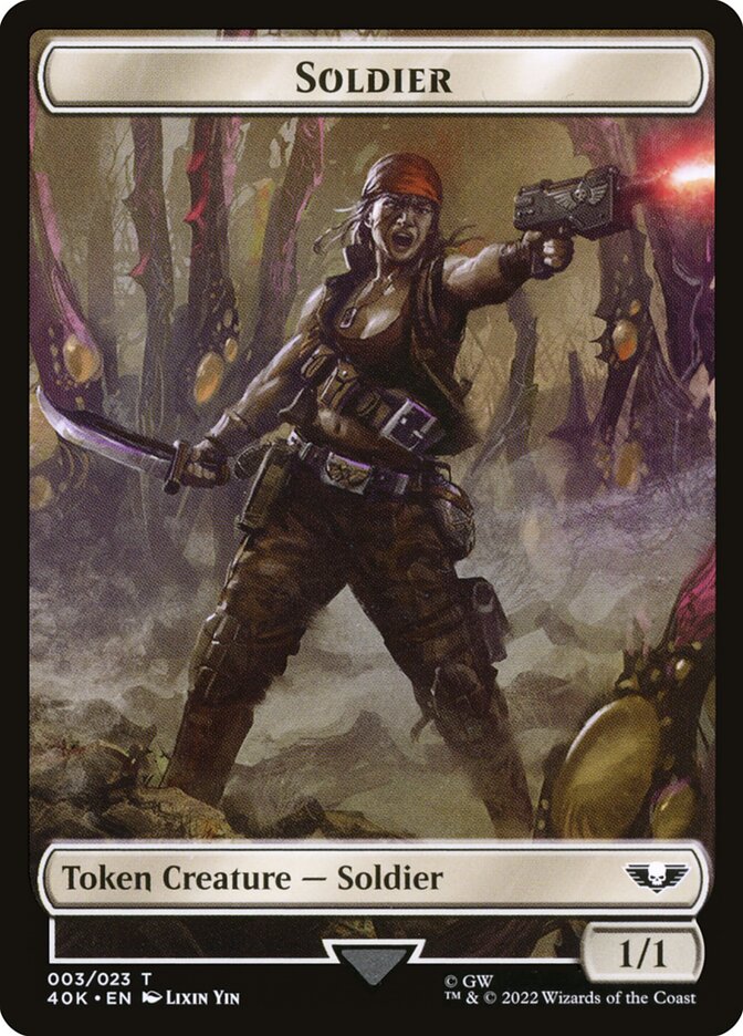 Soldier (003) // Sicarian Infiltrator Double-Sided Token (40K-3 // 8)