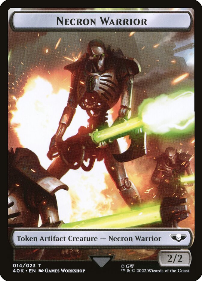 Necron Warrior // Insect Double-Sided Token (40K-14 // 22)