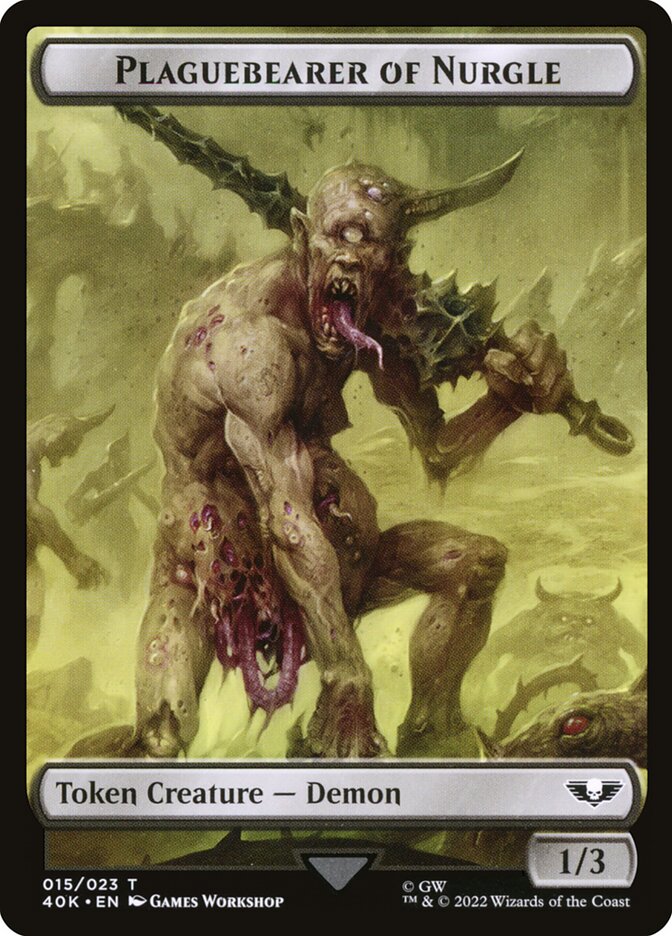 Plaguebearer of Nurgle // Spawn Double-Sided Token (40K-15 // 16)