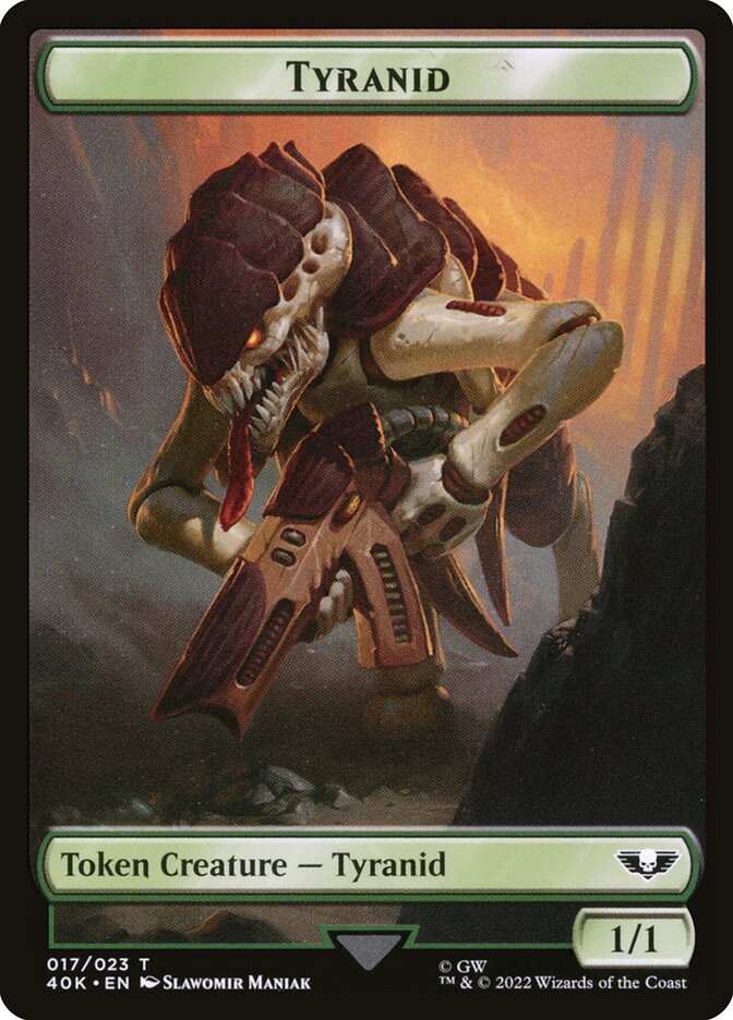Tyranid (017) // Tyranid (018) Double-Sided Token (40K-17 // 18)