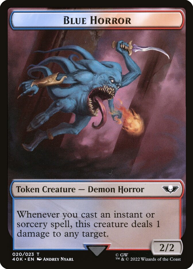 Spawn // Blue Horror Double-Sided Token (40K-16 // 20)