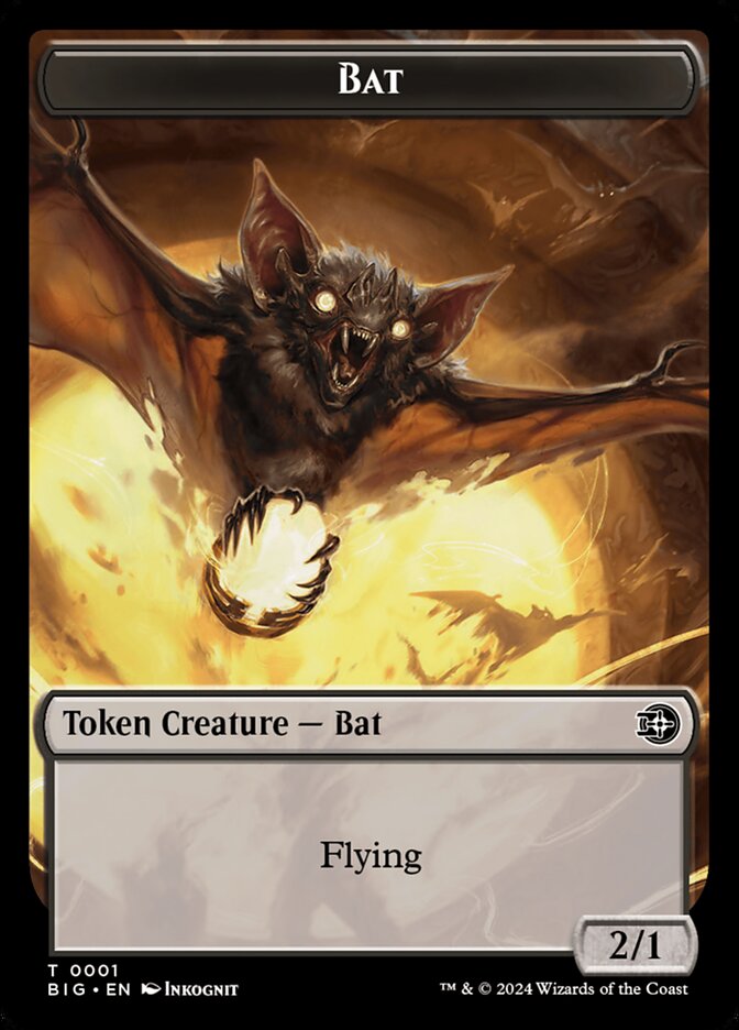 Treasure // Bat Double-Sided Token (OTJ-18 // 1) (Foil)