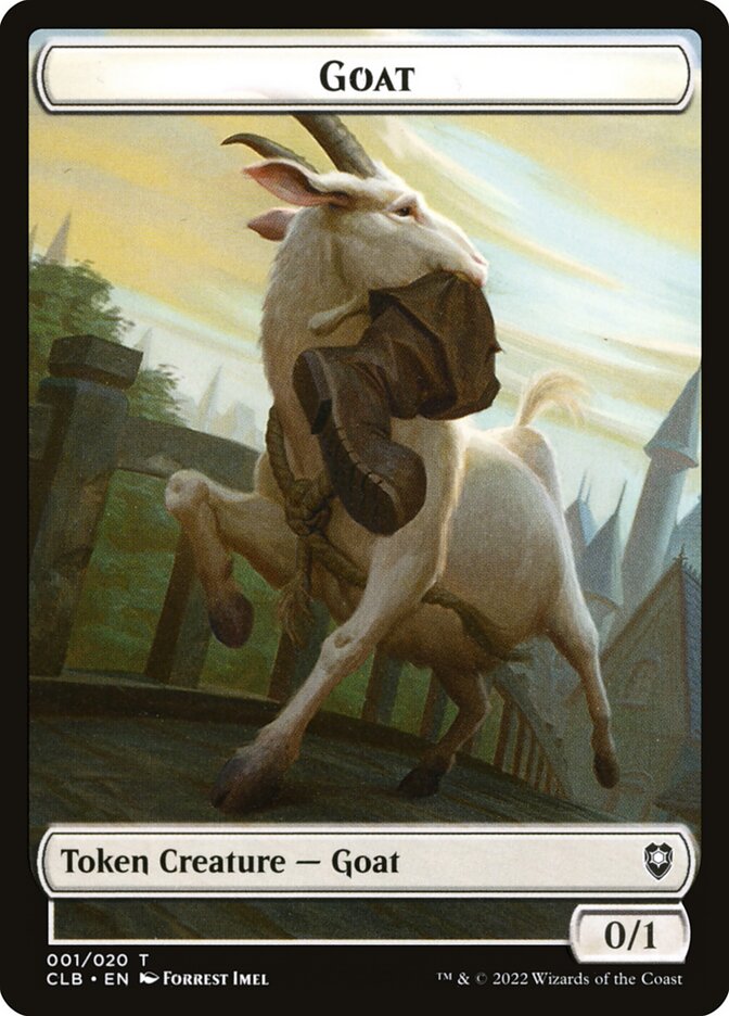 Treasure // Goat Double-Sided Token (CLB-17 // 1) (Foil)