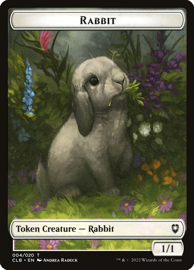 Treasure // Rabbit Double-Sided Token (CLB-17 // 4) (Foil)