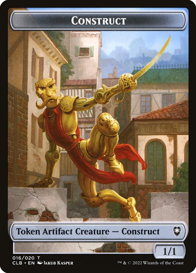 Treasure // Construct Double-Sided Token (CLB-17 // 16) (Foil)