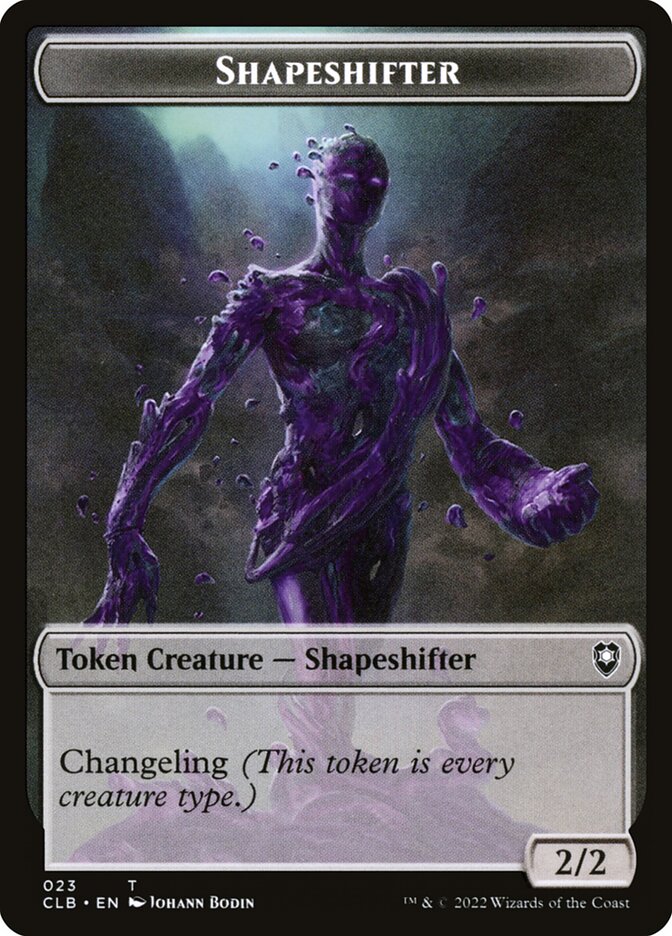 Kor Warrior // Shapeshifter (023) Double-Sided Token (CLB-27 // 23)