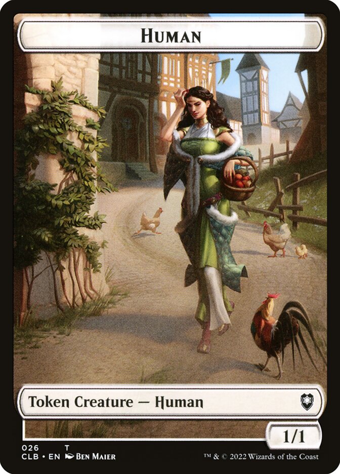 Spider // Human Double-Sided Token (CLB-42 // 26)