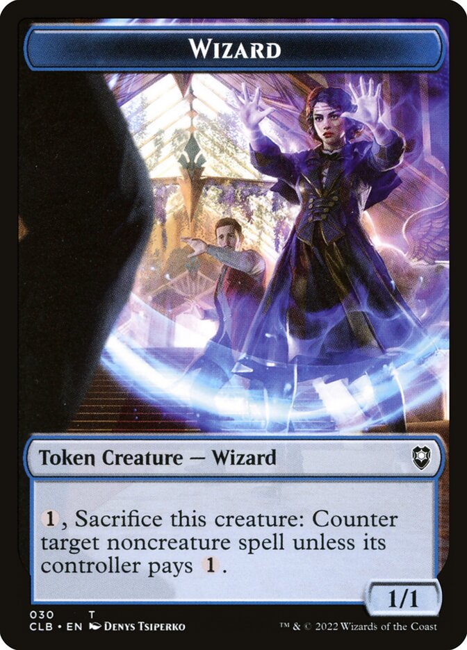 Kor Warrior // Wizard Double-Sided Token (CLB-27 // 30)