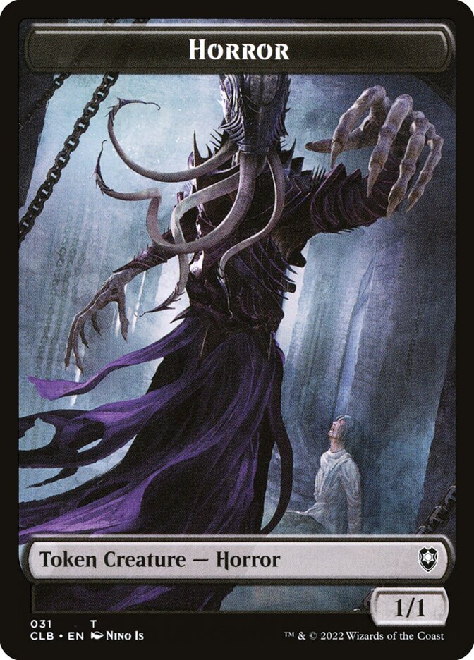 Horror // Eldrazi Horror Double-Sided Token (CLB-31 // 21)