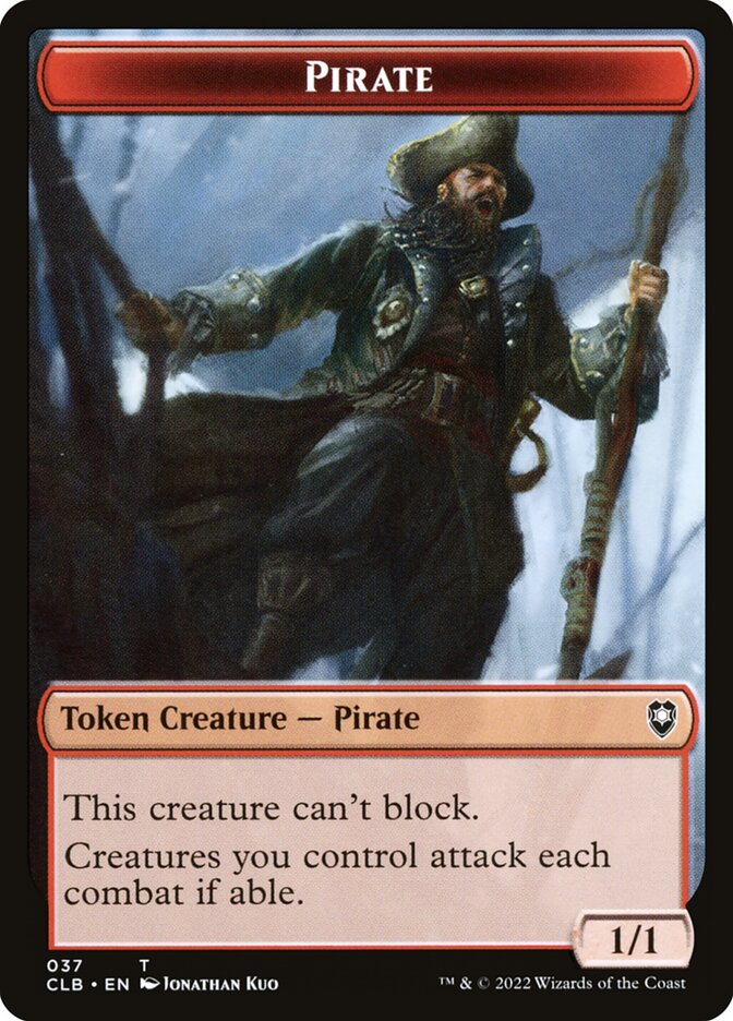 Pirate // Goblin Double-Sided Token (CLB-37 // 34)