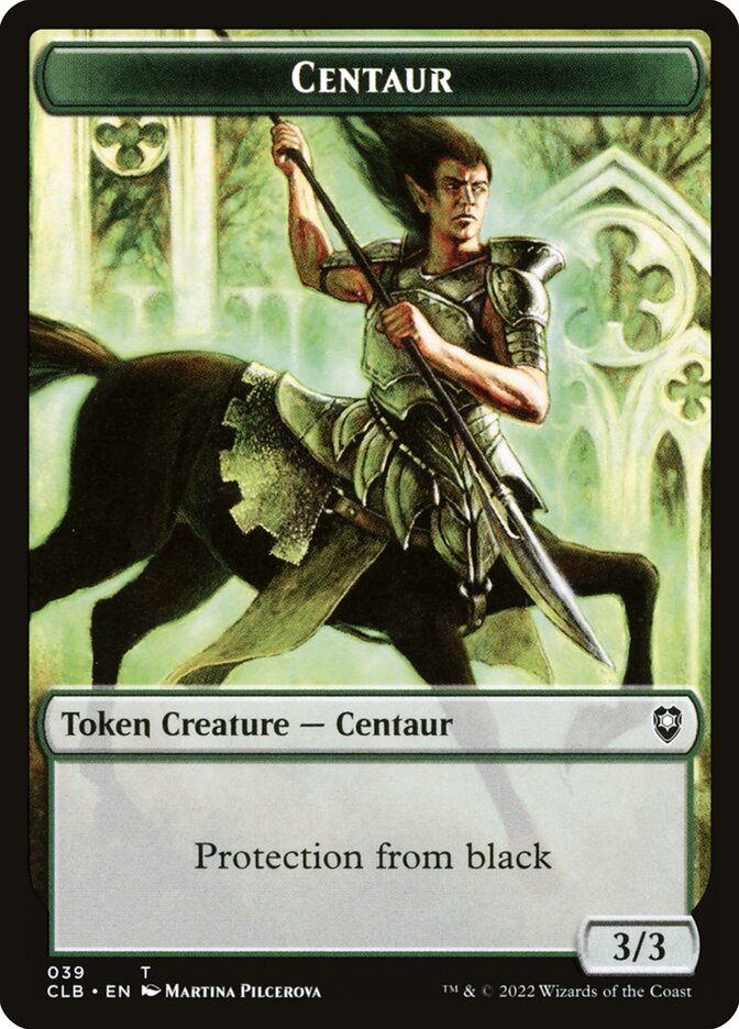 Horror // Centaur Double-Sided Token (CLB-31 // 39)