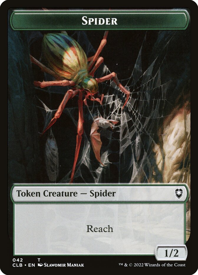 Spider // Human Double-Sided Token (CLB-42 // 26)