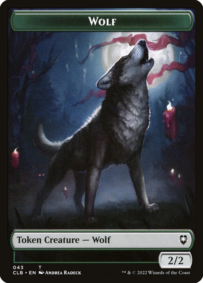 Wolf // Insect Double-Sided Token (CLB-43 // 40)