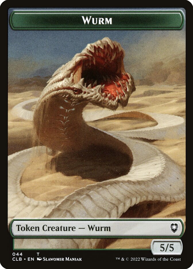 Phyrexian Beast // Wurm Double-Sided Token (CLB-41 // 44)