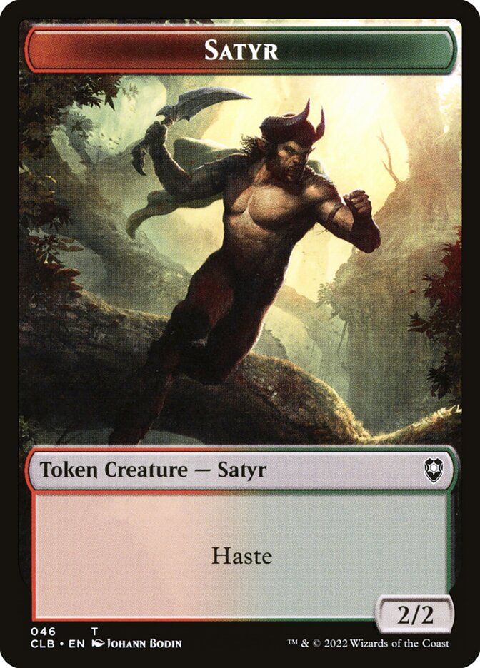 Satyr // Beast Double-Sided Token (CLB-46 // 38)
