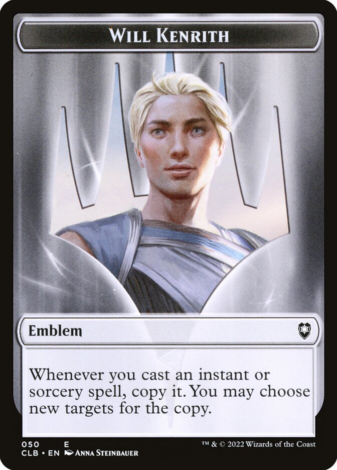 Emblem - Will Kenrith // Copy Double-Sided Token (CLB-50 // 19)
