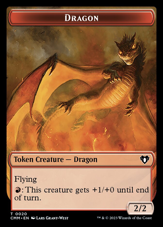 Thopter // Dragon (0020) Double-Sided Token (CMM-47 // 20)
