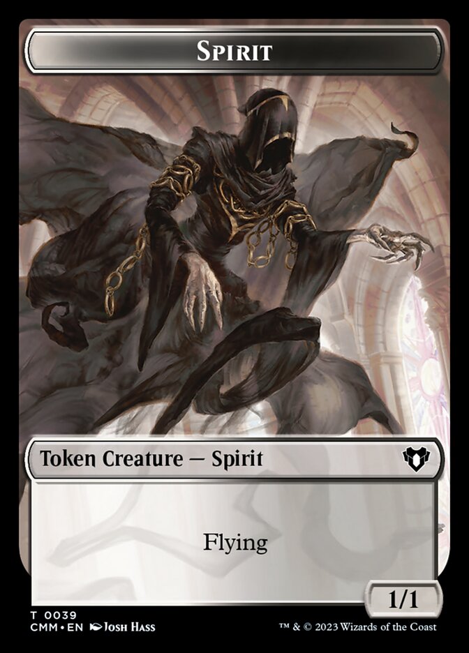 Spirit (0039) // Zombie (0013) Double-Sided Token (CMM-39 // 13)