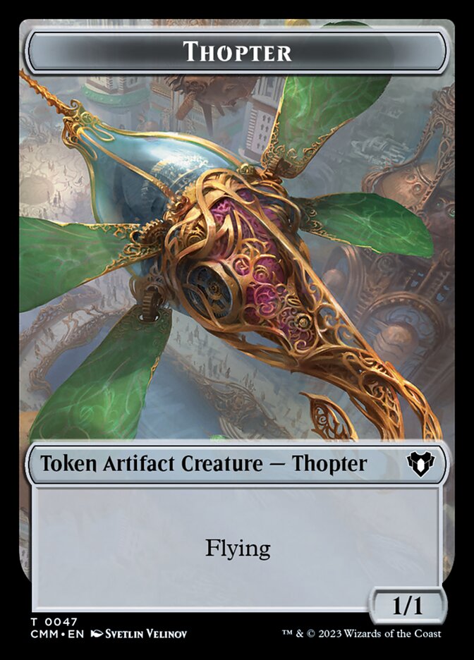 Thopter // Elemental (0025) Double-Sided Token (CMM-47 // 25)