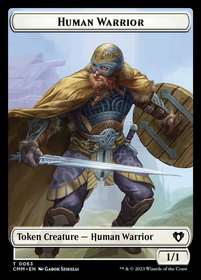 Human Warrior // Zombie Army Double-Sided Token (CMM-63 // 69)