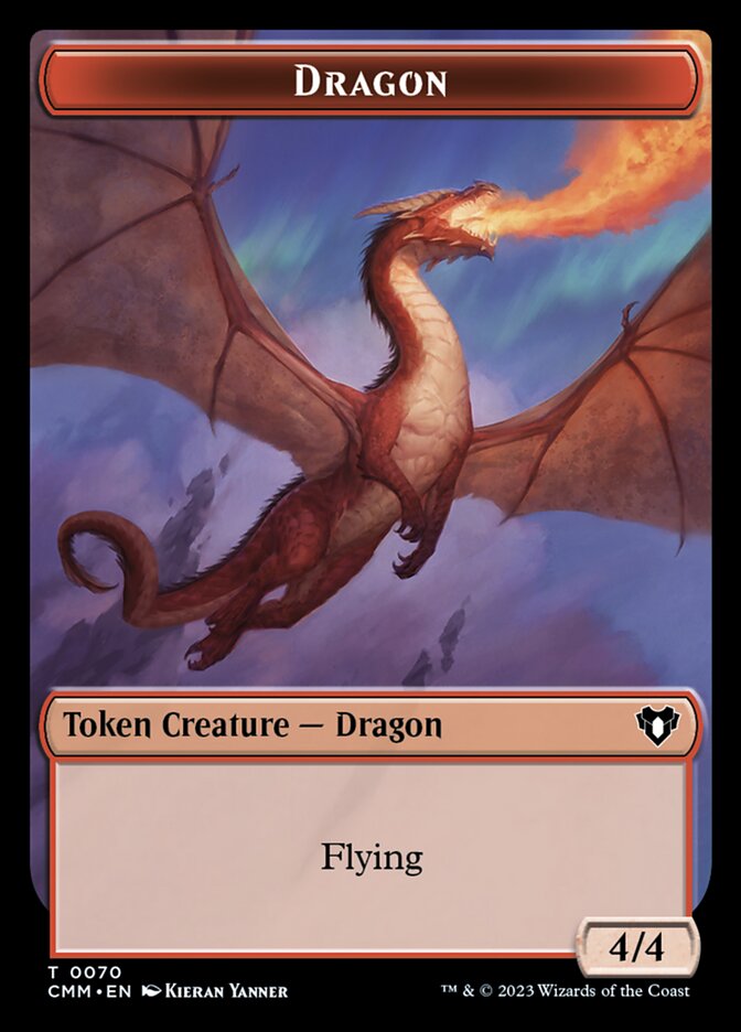 Dragon // Kor Ally Double-Sided Token (CMM-70 // 64)
