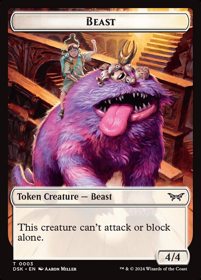 Beast // Copy Double-Sided Token (DSK-3 // 1) (Foil)